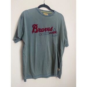 Red Jacket Kings of the Diamond Atlanta Braves Mens T-Shirt Blue LG Cotton MLB